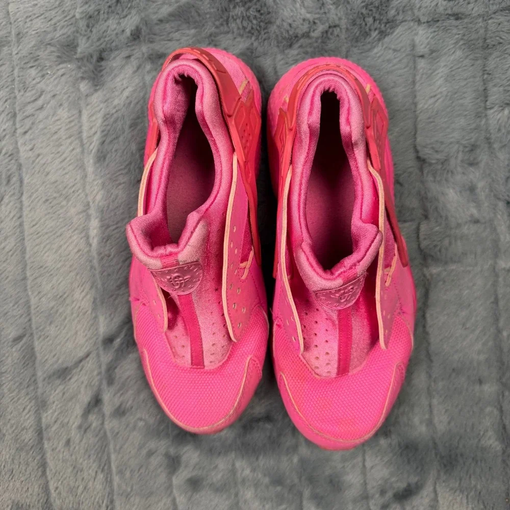 Nike Air Huarache Run Kids Hyper Pink Sneakers 654275-607 Size 5Y